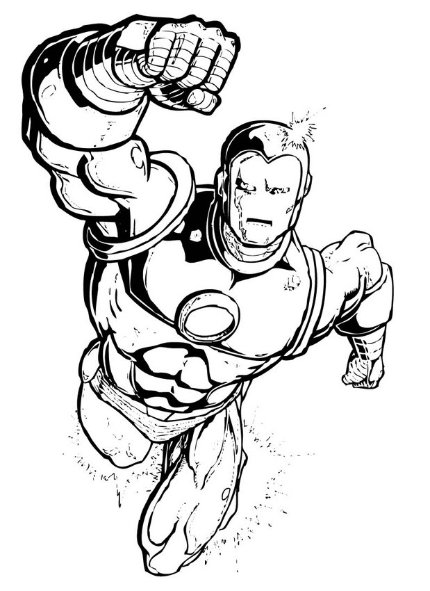 Dibujos Para Colorear Iron Man Es Hellokids Com
